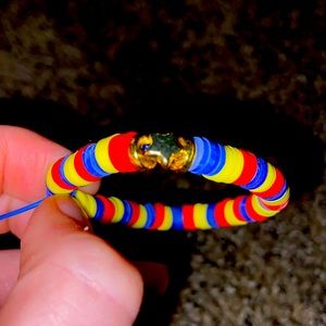 Wonder Woman clay bead bracelet!